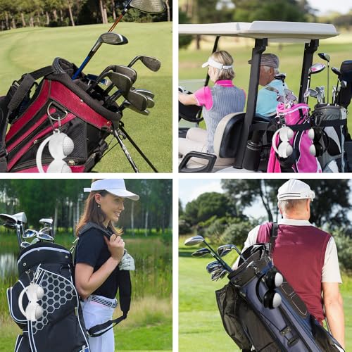 Yoxojv 2-in-1 Golf Ball Holder & Massage Roller, Muscle Relief Golf Ball Storage for Golfers (White) — view 5