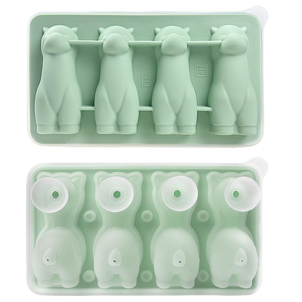 3D Alpaca Ice Cube Mold, Silicone Cute Alpaca Shapes Cookie Mould, Reusable Ice Ball Maker for Cocktails, Home Bars, Party Drinks, Dessert Making Accessories