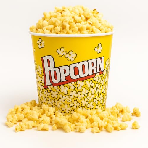 Balde de Pipoca Decorado Popcorn Plástico Resistente Livre de BPA Filmes Séries 18cm 3 Litros Tamanho Grande