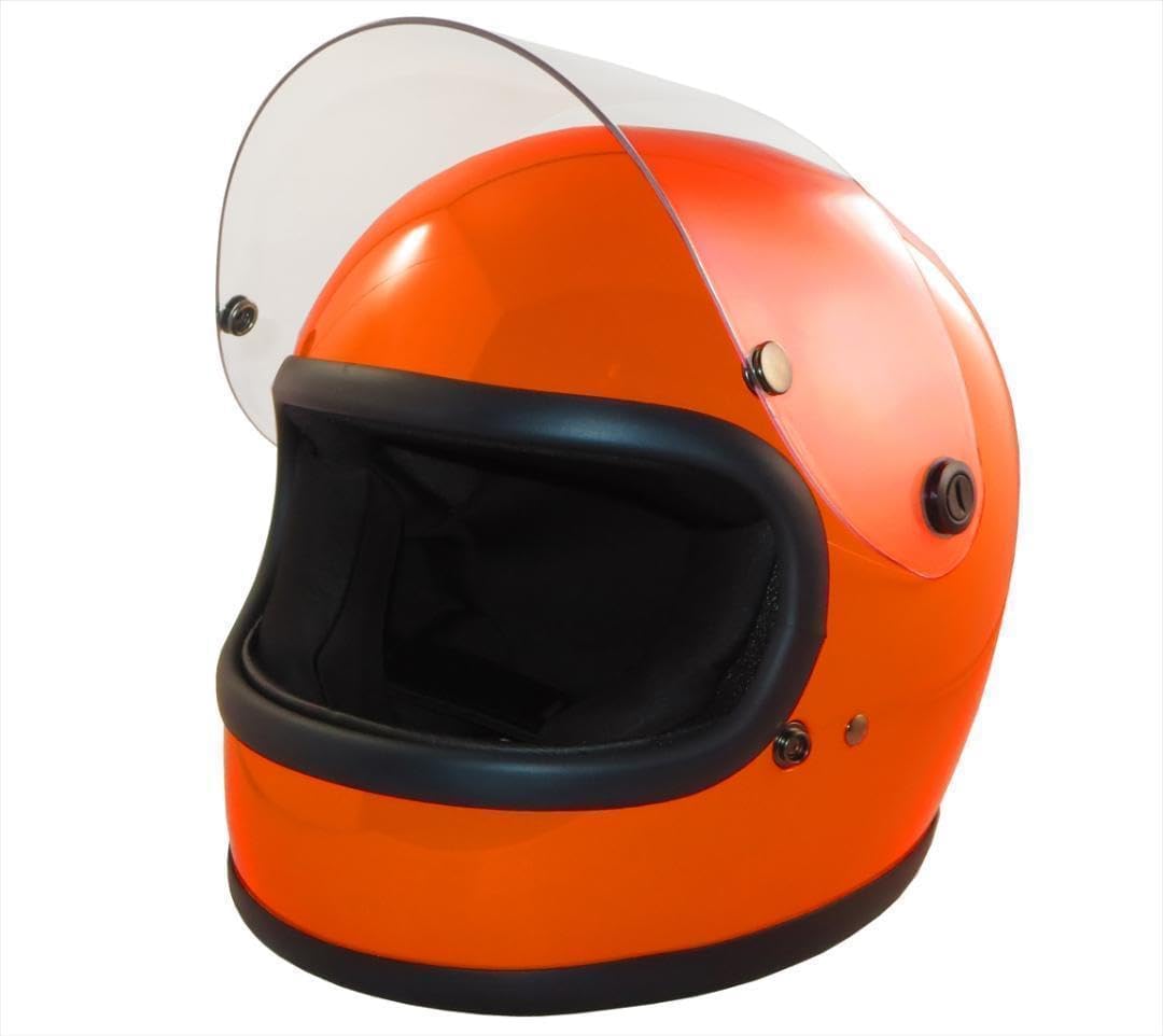 フルフェイス(アイボリ)カフェレーサー 昭和レトロ 70年代族ヘル フルフェイス(アイボリ)カフェレーサー 昭和レトロ 70年代族ヘル