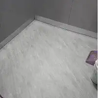 Adesivo Para Piso Vinilico Autocolante 5mx61cm Varios Modelos, Proprio Para Chão De Quarto, Cozinha, Sala, Banheiro, Sala De Estar, Piso Em Rolo (P7 - Cimento Queimado)
