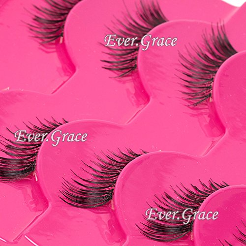 5 paia di ciglia finte fatte a mano con mezza