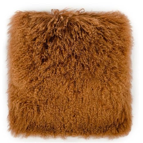 TOV Furniture Moody Copper Tibetan Sheep Large Pillow
