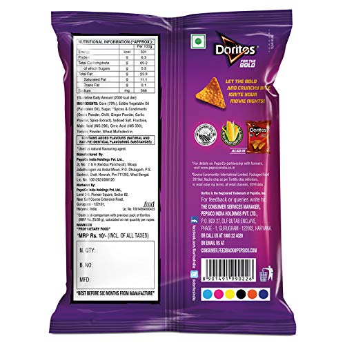 Image of Doritos Sweet Chilli Pouch, 25 Gram
