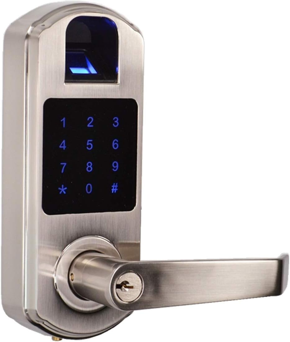 SCYAN X9 Fingerprint Touchscreen Door Lock, Non-Handed, Satin Nickel, X9SN
