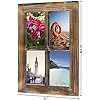 Greenco Wooden Rustic Mount Brown Window Frames Vintage Western Country ...