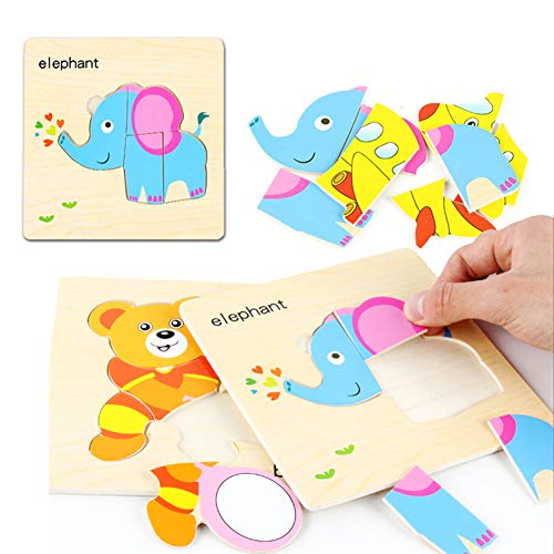 Heave 8Pcs Wooden Peg Puzzles Set For Toddlers 2 3 4 Years Old,Fruit Vegetables Vehicles Learning Puzzles Board For Kids,Preschool Educational Pegged Puzzles Activity Toys 8Pcs Insect Animal #TOP5