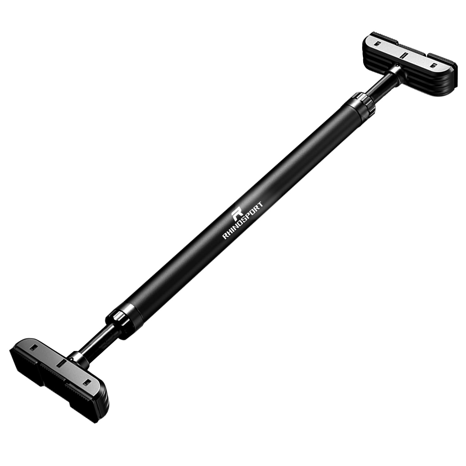 RHINOSPORT Klimmzugstange Türrahmen ohne Schrauben mit Neues Drehbares Zahnradschloss, Klimmzugstange verstellbar 69-92 cm (27.1in-36.2in), Tragkraft bis 200 Kg Pull Up Bar