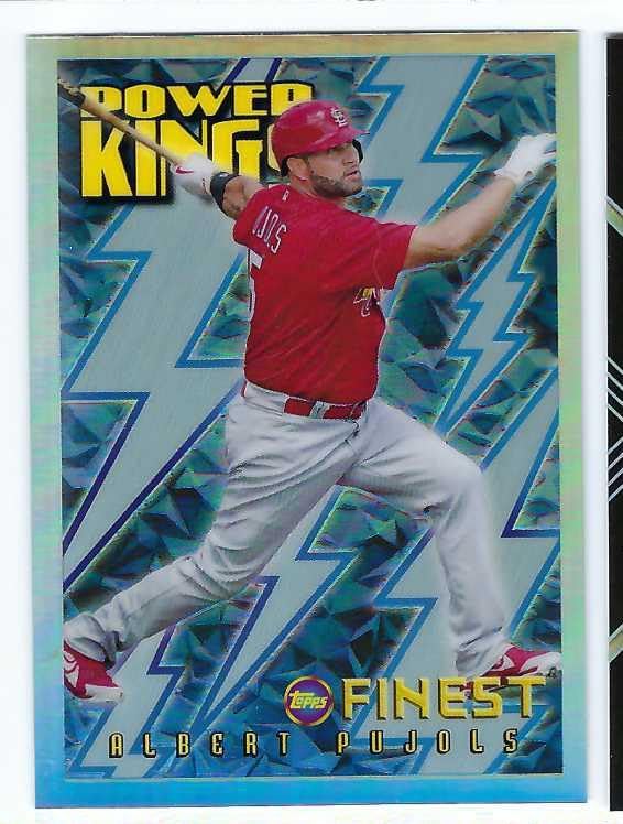 ALBERT PUJOLS 2022 Topps Finest Flashbacks Power Kings #PK7 Refractor Baseball Card St. Louis Cardinals