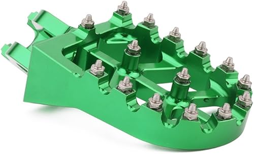 Miniatura 85 de AnXin Estriberas de motocicleta Estriberas para pedales de pie CNC para KLX 110 KLX110 2002-2023 KLX110L 2010-2023 KX60 1998-2003 Verde OEM