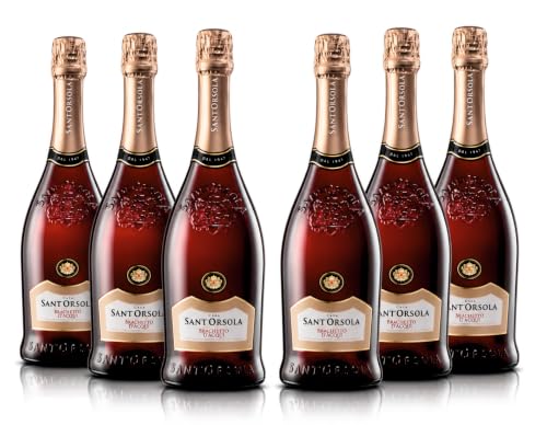 Sant'Orsola Brachetto d'Acqui D.O.C.G. Vin Doux Petillant Italien Set de 6 Bouteilles x 75 cl