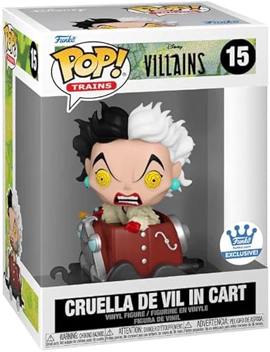 Funko Pop Disney Villains Trains Cruella De Vil en la tienda exclusiva de carritos