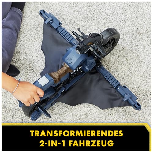 Spin Master Batman Adventures Batcycle - transformierendes 2-in-1 Fahrzeug Motorrad und Gleiter… – Ansicht 3