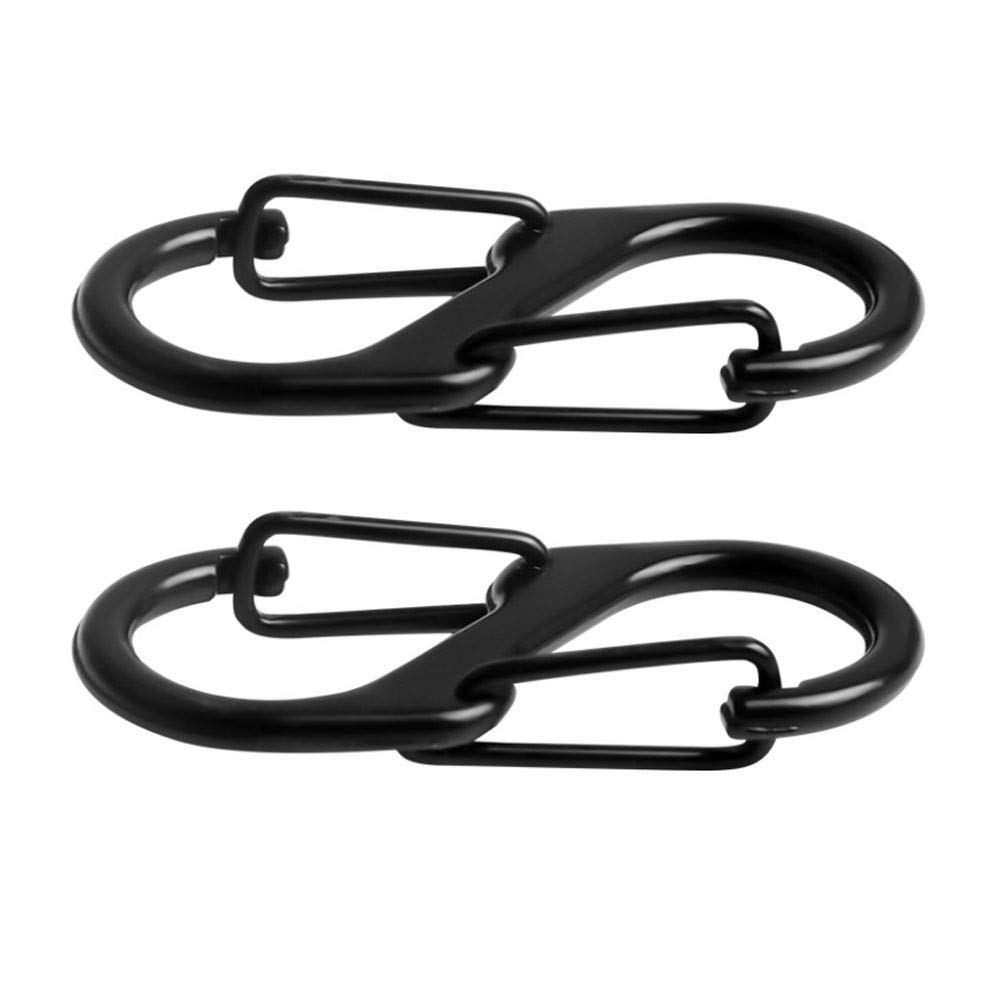 AJW-40 Pièces Porte Clé Mousquetons S Mousquetons Double Boucle