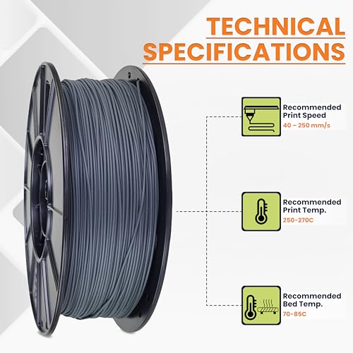 Image of 3D-Fuel Tough Pro PCTG Filament for 3D Printing, Better, Charcoal Gray