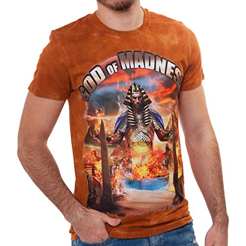 BLAICER Camiseta Faraón de Egipto para Hombre Manga Corta con Cuello Redondo - T Shirt Estampado Realista con Efecto Tie Dye (L) Cover