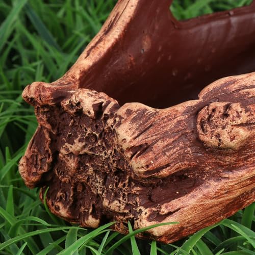 Pot de fleurs en ciment aspect souche pour une déco zen