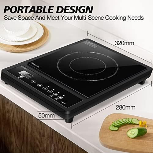 Placa-de-induccion-placa-de-induccion-simple-AMZCHEF-Con-10-niveles-de-temperatura-y-potencia-portatil-con-temporizador-ajuste-maximo-y-minimo-control-de-boton-simple