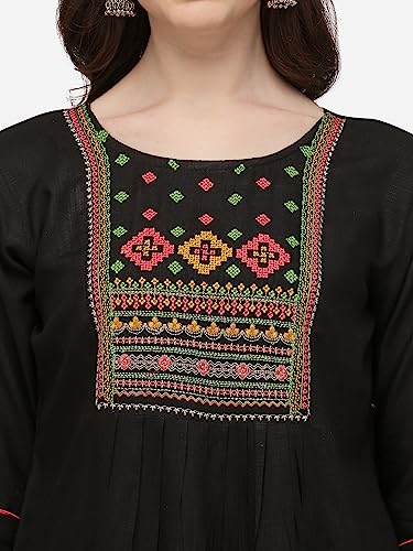 Image of Riva Enterprise Rayon Fabric with Embroidery Stitched Top