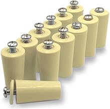 40 mm Ivory Blind Stops | for Roller Blinds, Made of PVC, Pack of 12 Units | Each Ivory Blind Stop Includes Everything You Need for Assembly.