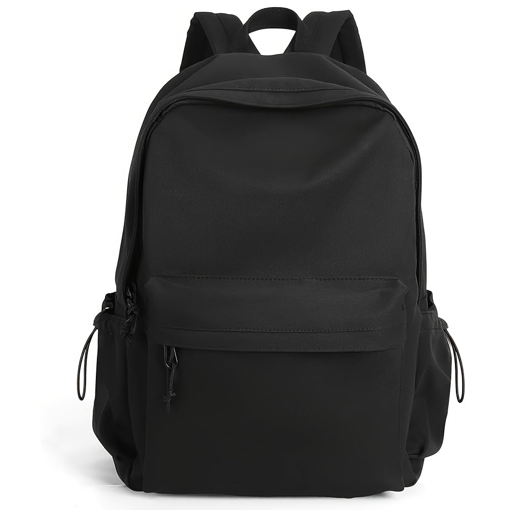 Unisex's Black Backpack-Medium (WBAG-118)