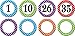 Polka Dot Numbers Magnetic Accents