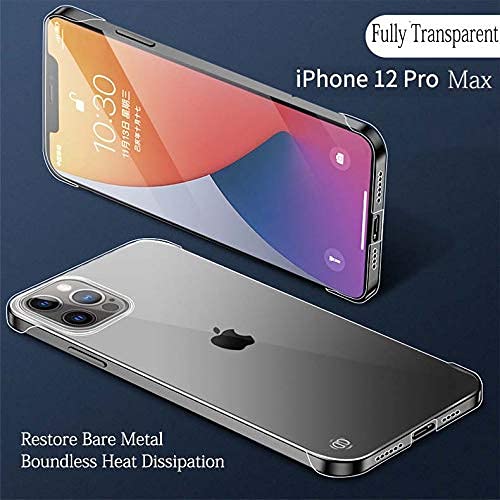Amazon.co.jp: TwoTry iPhone 12 pro Max用ケース 超薄型 フレームレス
