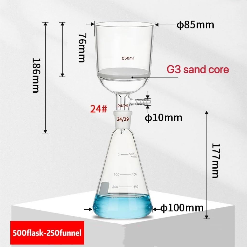 Dispositivo de filtración al vacío(500flask-250funnel)