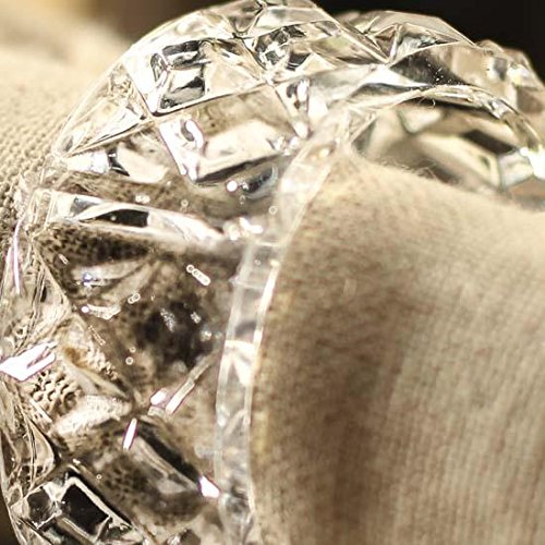 Clear Acrylic Napkin Rings | 12 Napkin Rings