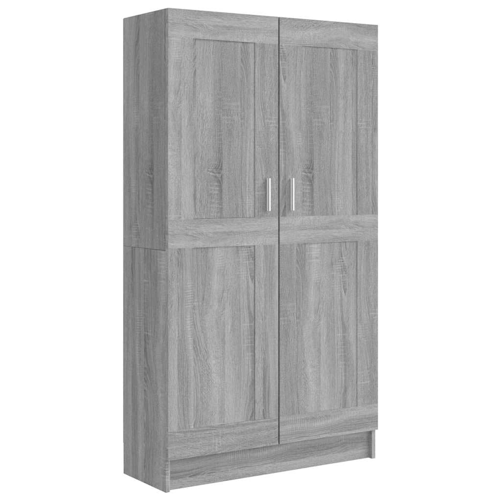 Libreria grigio Sonoma, 82,5 x 30,5 x 150 cm, in legno