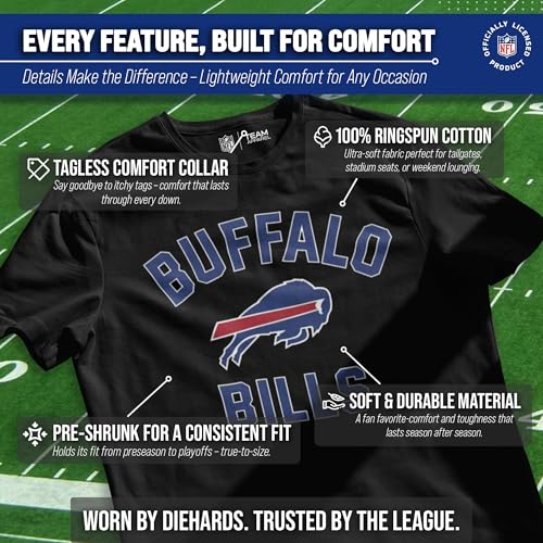 Image of NFL Gameday Cotton Blend T-Shirt for Men and Women - Licensed