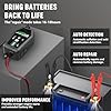 Lot de 2 chargeurs de batterie 3 A – Chargeur de batterie automobile intelligent 6 V/12 V, entièrement automatique et chargeur d'entretien à régime lent pour voiture, moto, bateau, batterie au