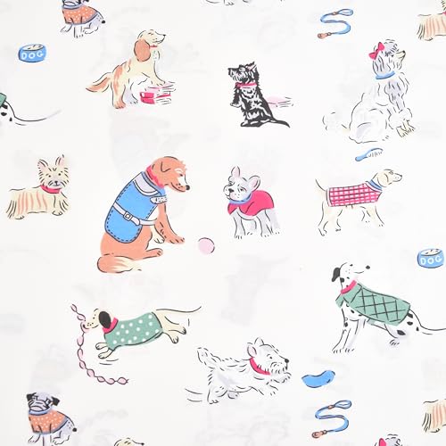 Image of Scientific Sleep Puppy Dog 100% Cotton 3 Pcs Twin Bed Sheet Set Kids Toddler Teen, Flat Sheet & Fitted Sheet & Pillowcase Kids Bedding Set (Dogs)