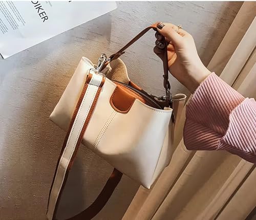 Image of Women's Brown Handbag - Stylish PU Leather Sling & Shoulder Bag with Adjustable Strap | Elegant Daily Office & Casual Tote Bag