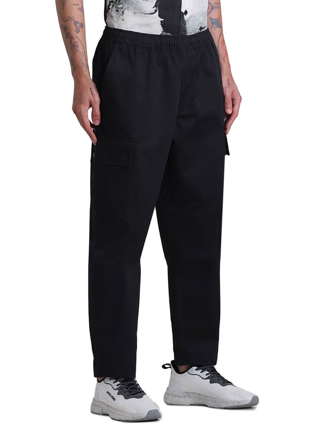 jack & jones Men's Mid Rise Regular Fit Cargo Trousers| Men Cargo Pants Cotton | Cargos for Men-picture-29