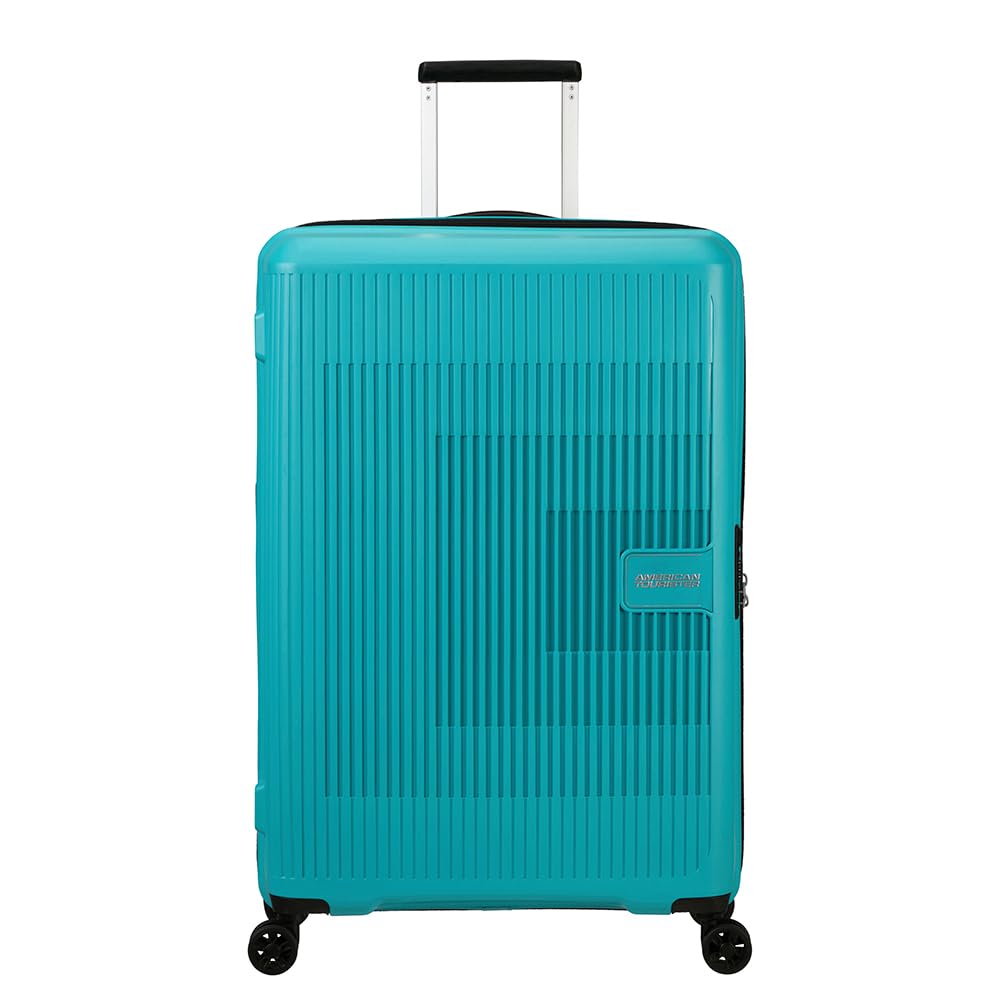 American Tourister Aerostep - Spinner L, Expandable Case, 77 cm, 101.5/109 L, Turquoise (Turquoise Tonic)