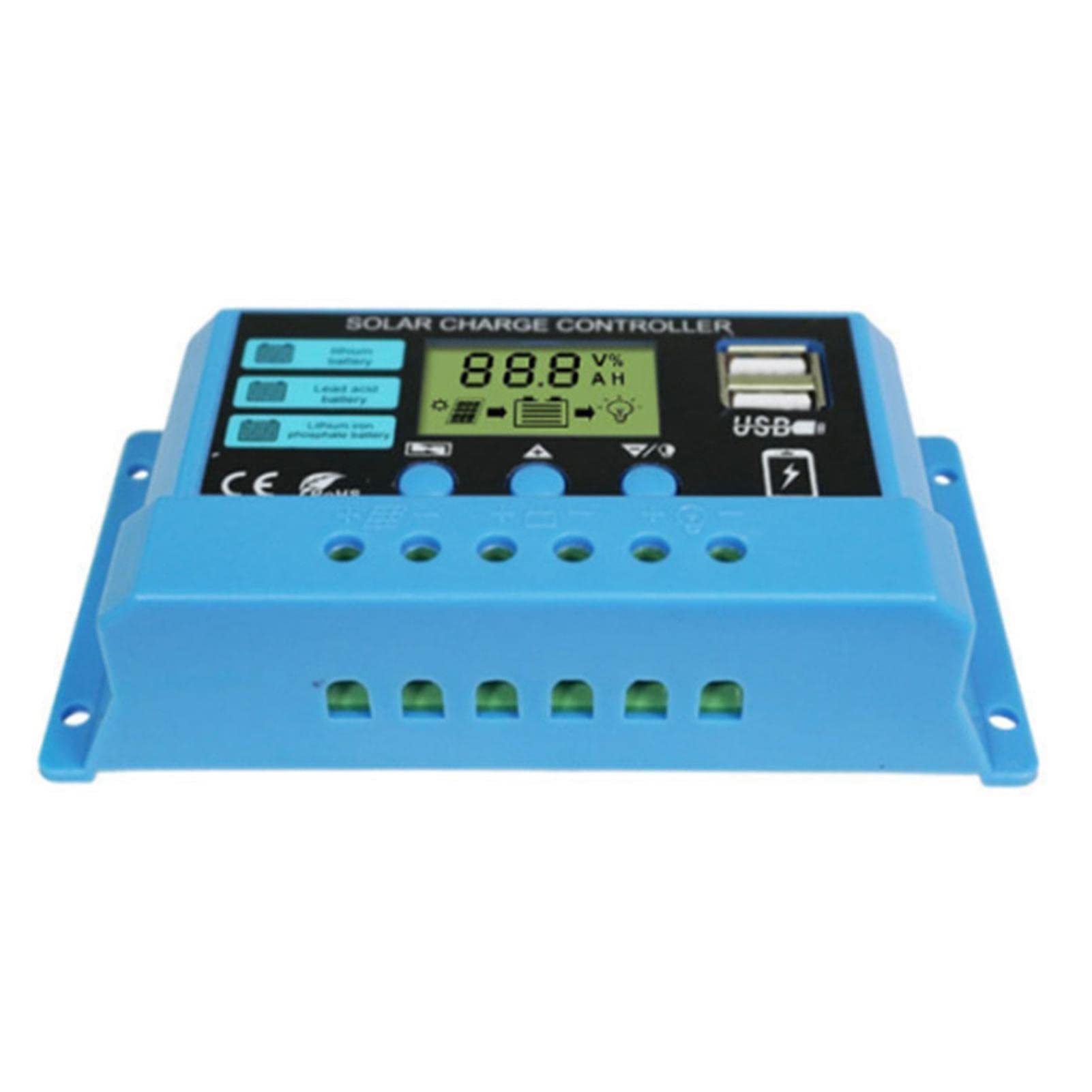 Solar Charge Controller | 12V/ 24V Solar Panel Regulator with Adjustable LCD Display | Fit for AGM, Gel and Lithium-image-32