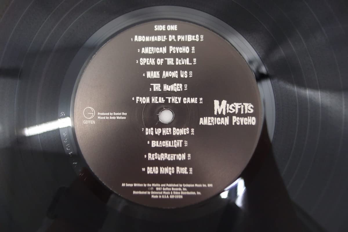 Amazon.co.jp: MISFITS AMERICAN PSYCHO GEF-25126 LP レコード 中古  