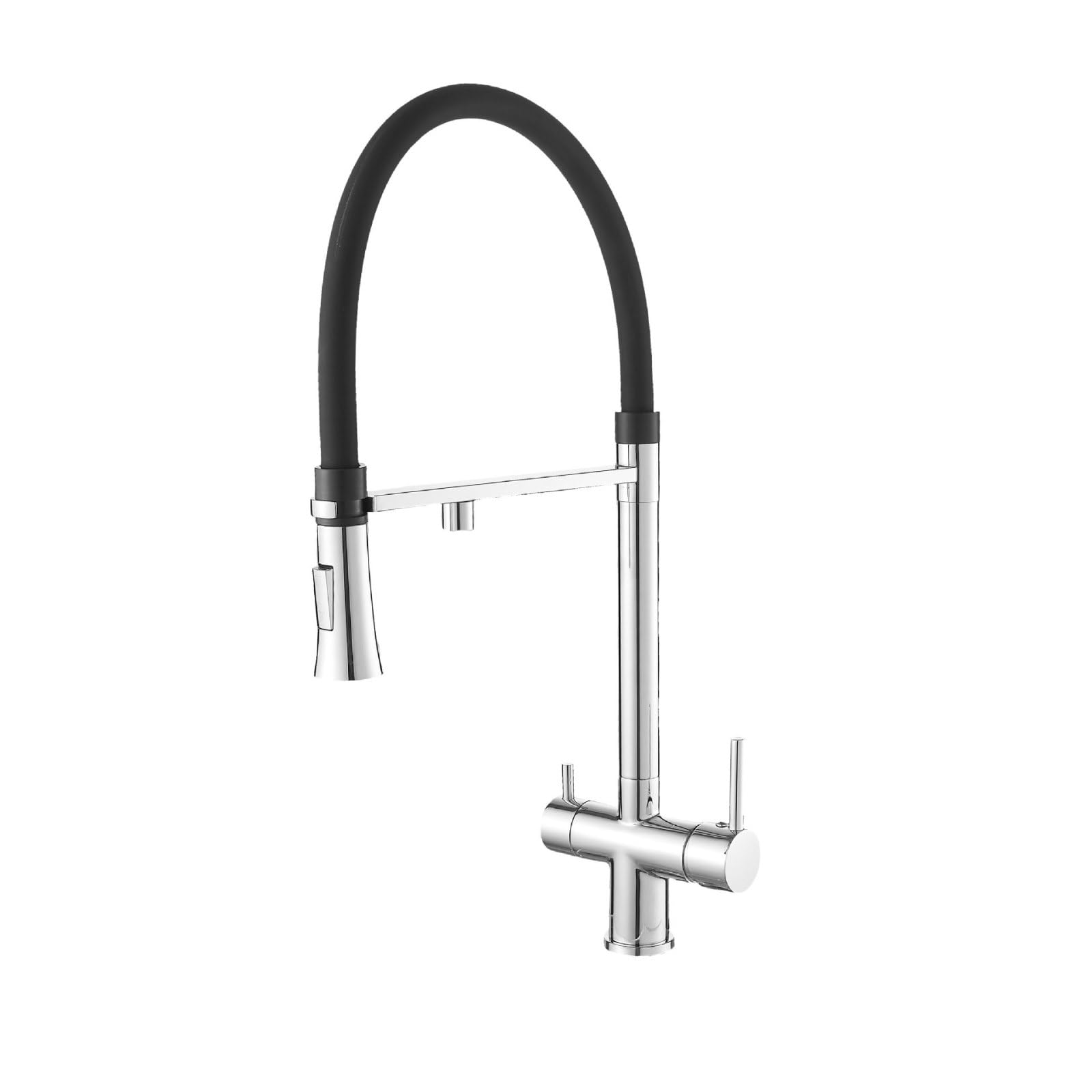 Fanjubei Electroplated Silver Silicone Faucet For Kitchen Hot And Cold Water Purification