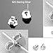 Neoglory Jewelry 925 Sterling Silver Shiny Round Cubic Zirconia Stud Earrings