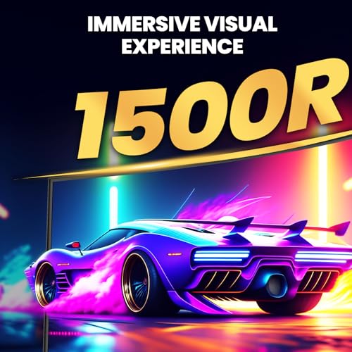 Image of CRUA 49 inch Curved Gaming Monitor | DQHD(5120 * 1440), 144Hz /165Hz, 1500R, 32:9, AMD FreeSync, 120% sRGB, Height Adjustable Ultra-Wide Screen Monitors, HDMI 2.1 & DP 1.4, Wall Mount Install- Black