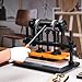 VEVOR Leather Cutting Machine, 10.2 x 4.7 in Embossing Plate Manual Die Cutter, 0.47 in Pressure Stroke Leather Embossing Machine, Dual Guide Shafts Die Cut Machine for Various of Materials