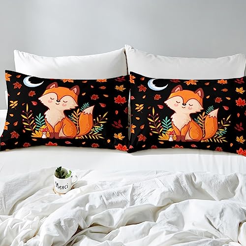 Funda de edredón de zorro 135x200 ropa de cama infantil de microfibra 5