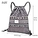 LAKE OF FIRE Drawstring Bags - Lightweight & Compact Bag for Yoga, Gym, Sports, Beach, Travel, and Daily Use(Gray)