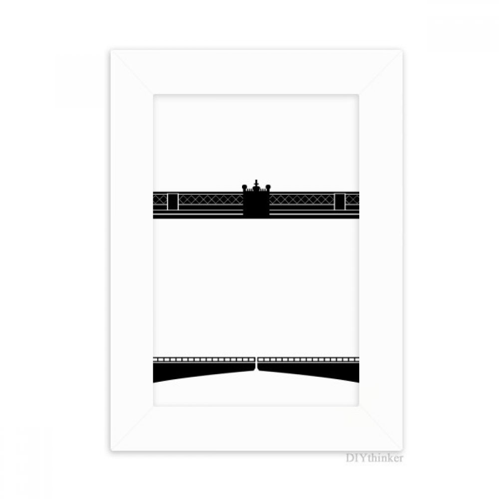 Cadre photo Londres Tower Bridge silhouette idée cadeau souvenir voyage 10x15