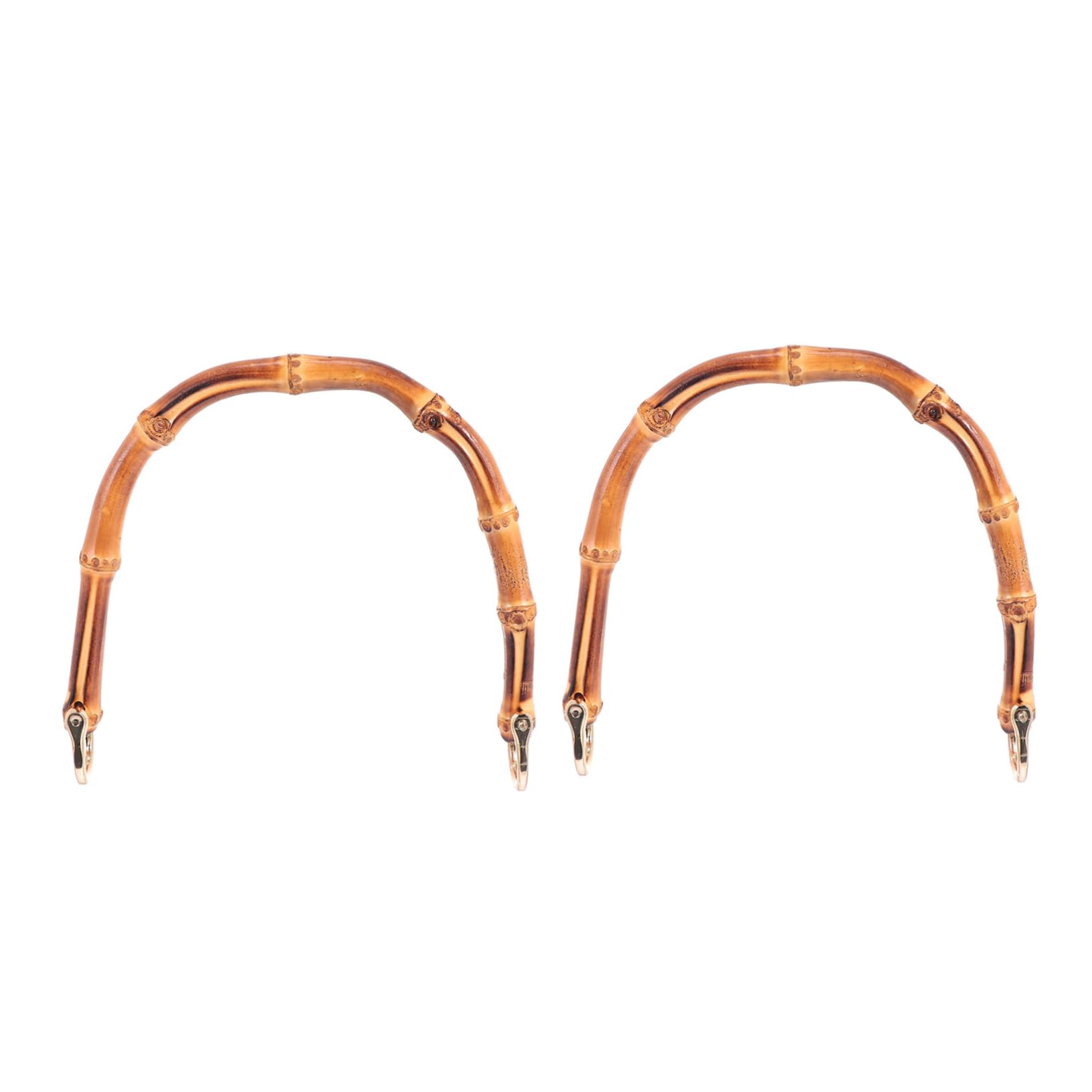 LALAFINA 3 Series Asas De Bambú Para Bolsos Diy Mango Ligero Y Resistente Para Personalizar Cartera Y Tote Accesorios De Bricolaje Para Bolso Fáciles De Instalar Sin Costura 2 Piezas X 3