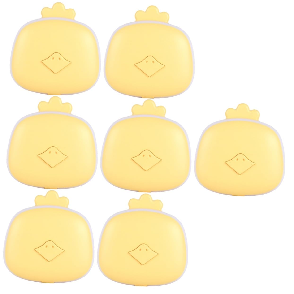 Sosoport 7 Pièces Chauffe-Mains radiateur portatif Rechargeable Mini-Chauffage Portable Main Rechargeable chaufferette Main USB Journey réchauffeur de Mains Chauffe-Main léger Abdos Yellow