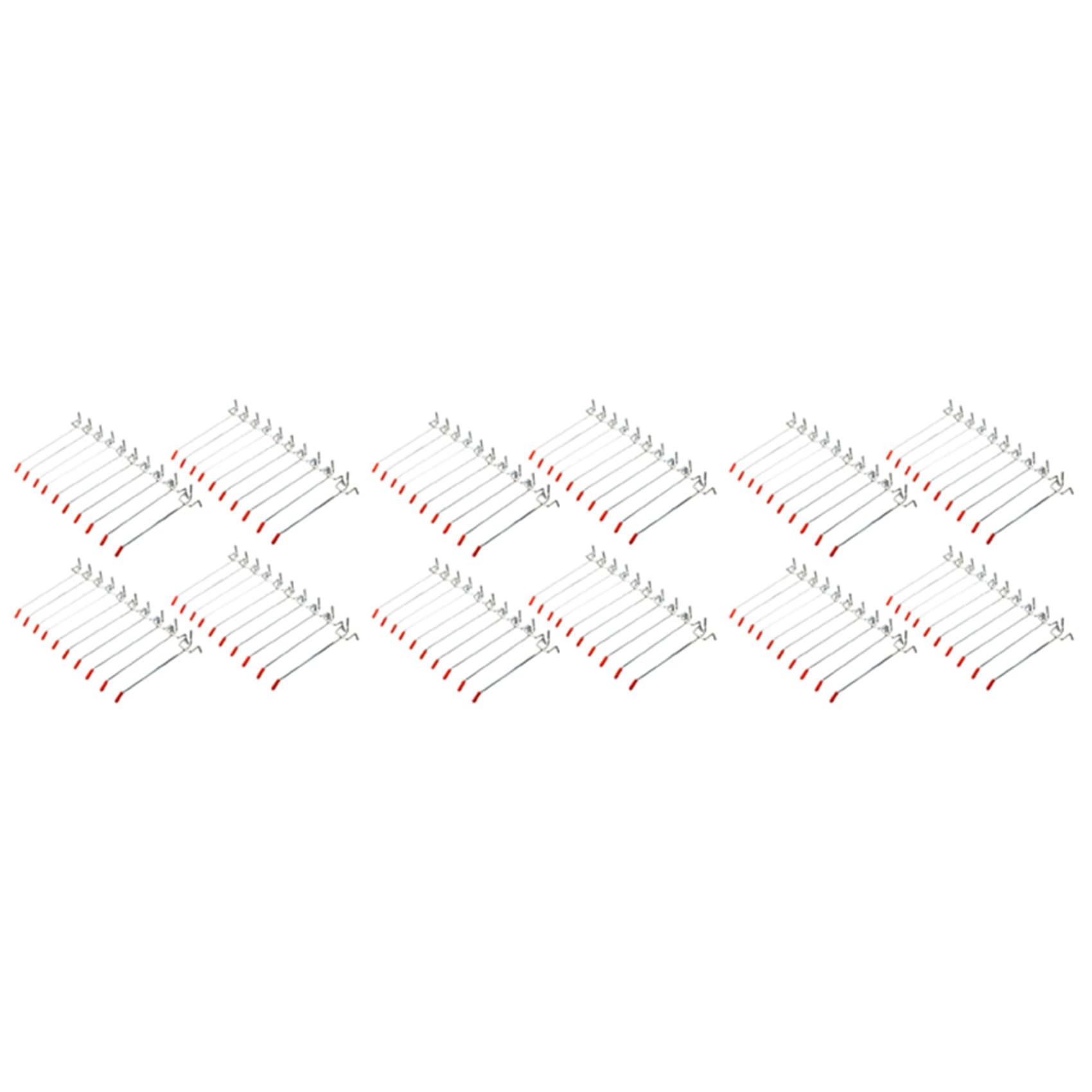 Hndhbfgrt 120Pcs Single Pegboard Hooks 150mm Board Slat Wall Retail Display Shop Peg Fits 25mm