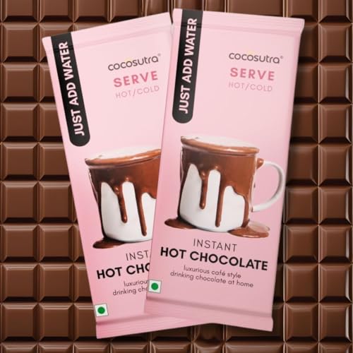 Image of Cocosutra Instant Drinking hot Chocolate - 36g | Just add milk, hot or cold