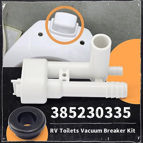 Image of 385230335 Vacuum Breaker Kit Replacement for Dometic Sealand VacuFlush Traveler RV Toilets with Spray